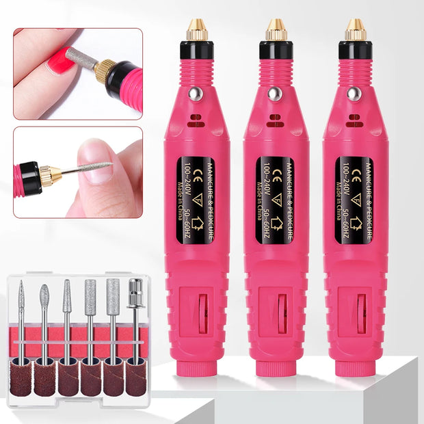 Electric Nail Polishing Tool Set