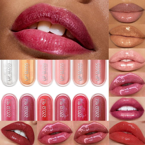USHAS 12 Colors Glitter Lip Gloss