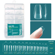 Nailpop Medium Short Shape Almond/Square/Soft Gel Nail Tips