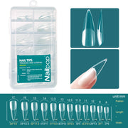 Nailpop Medium Short Shape Almond/Square/Soft Gel Nail Tips