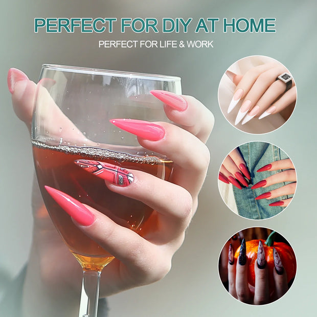 Nailpop Medium Short Shape Almond/Square/Soft Gel Nail Tips